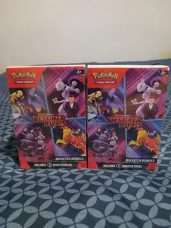 Pokemon TCG Destined Rivals Booster Bundles (Lot of 2) New/Factory Sealed - Image 1