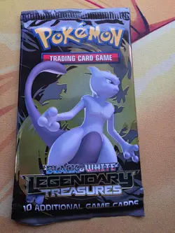 Pokemon Black & White Legendary Treasures Booster Pack NEW SEALED Mewtwo Art - Image 1
