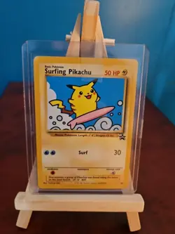 Pokemon Surfing Pikachu 28 Black Star Promo Vintage WOTC NM WOTC K89 - Image 1