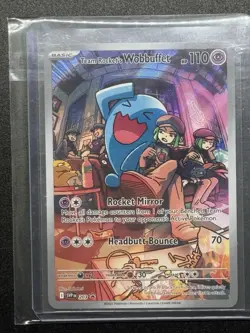 Team Rocket’s Wobuffet Promo 203 English Destined Rivals Pokemon TCG NM - Image 1
