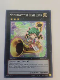 Yu-Gi-Oh! TCG Melomelody the Brass Djinn YS12-EN042 1st Edition XYZ - Image 1