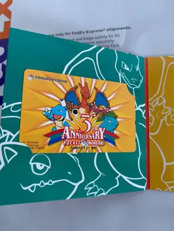 Pokemon Center 3rd Anniversary Telephone 2 Phone Card Set 1999 Charizard Holo - Image 4