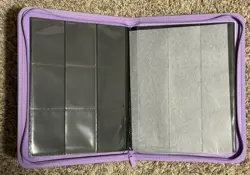 Vault X Just Purple 9-Pocket Exo-Tec Zip Binder - 360 Cards - New - Image 3