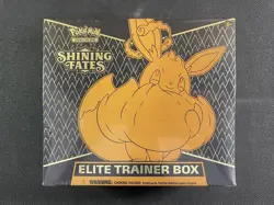Pokemon Card Factory Sealed ETB Shining Fates SWSH Ultra Rare Small Tear On Top - Image 1