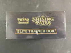 Pokemon Card Factory Sealed ETB Shining Fates SWSH Ultra Rare Small Tear On Top - Image 2