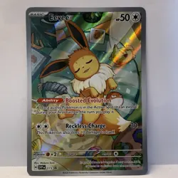 Eevee 173 Promo Pokemon TCG Prismatic ETB Promo Card M/NM Holo English - Image 1
