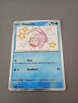 Pokemon TCG Paldean Fates Slowpoke Card 116/091 Shiny Rare - Image 1