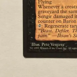 Baron Sengir LP Homelands Rare Magic the Gathering Card - Image 3