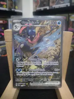 Pokemon TCG Greninja EX 132 Shrouded Fable Special Illustration Promo Card - Image 1