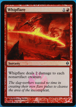 Whipflare FOIL New Phyrexia PLD Red Uncommon MAGIC CARD (ID# 501333) ABUGames - Image 1