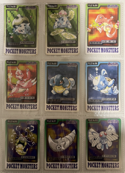Pokemon Card Complete Non-Holo Bandai Carddass Set 125 Card MP/DMG Japanese - Image 1