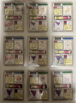 Pokemon Card Complete Non-Holo Bandai Carddass Set 125 Card MP/DMG Japanese - Image 4
