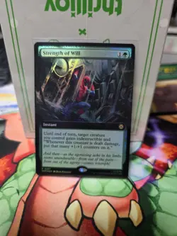 1 x Strength of Will - Foil - Extended Art - Marvel's Spider-Man - NM-Mint - MTG - Image 1