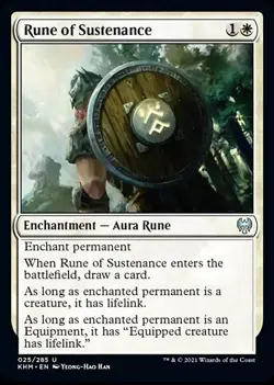 Rune of Sustenance [Kaldheim] Magic MTG - Image 1