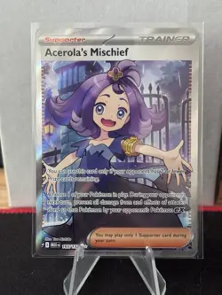 Acerola's Mischief 165/132 Pokemon Mega Evolution Full Art NM! - Image 1