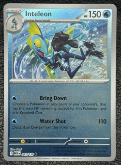 Inteleon 041/132 - Reverse Holo - Pokemon TCG: Mega Evolution - NM - Image 1