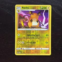 Raichu 050/195 Pokemon Silver Tempest Sword & Shield Reverse Holo Uncommon NM - Image 1