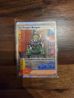 Lt. Surge's Bargain SIR Mega Evolution 185/132 Pokemon TCG NM - Image 1
