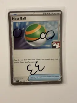 2x SWIRL Nest Ball 181/198 Holo Pokemon Prize Pack Scarlet & Violet variant EE - Image 1