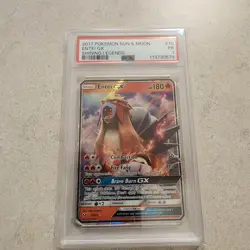 ENTEI GX #10 PSA 1 Poor Pokemon Shining Legends Holo Ultra Rare Pop 1 - Image 1