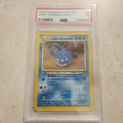 2002 Pokemon Neo Destiny Light Azumarill - Holo 13/105 PSA 1 Poor - Image 1