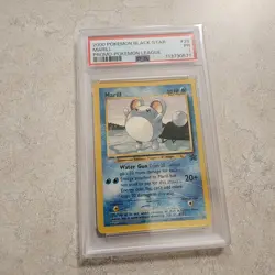 POKEMON 2000 Black Star Promo Pokemon League MARILL #29 PSA 1 Poor - Image 1