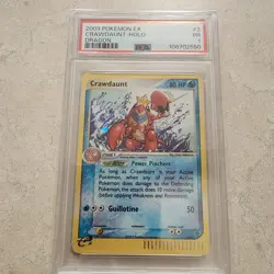 PSA 1 Poor Crawdaunt Holo Dragon #3 2003 Pokemon Ex Dragon - Image 1
