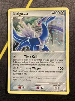 Pokemon TCG Dialga DP49 2009 Promo **DAMAGED** - Image 1