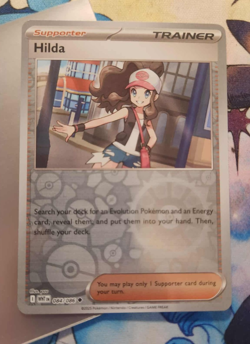 Pokemon TCG Hilda Trainer 084/086 Uncommon Reverse Holo White Flare NM/M - Image 1