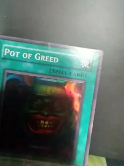 Yu-Gi-Oh! Pot of Greed Super Rare DB1-EN134 Unlimited MODERATE(MP) SEE PICTURES - Image 4