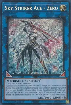 Sky Striker Ace = Zero DUAD-EN049 Secret Rare YGO Yugioh Duelist's Advance - Image 1
