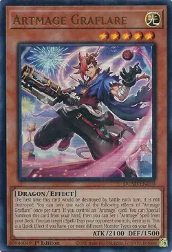 Artmage Graflare DUAD-EN010 Ultra Rare YGO Yugioh Duelist's Advance - Image 1