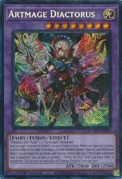 Artmage Diactorus DUAD-EN032 Secret Rare YGO Yugioh Duelist's Advance - Image 1