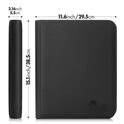 Toploader Binder, Trading Card Binder Storage, 252 9 Pocket Top Loader Binder - Image 2