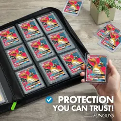 Toploader Binder, Trading Card Binder Storage, 252 9 Pocket Top Loader Binder - Image 4