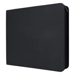 Rayvol Trading Card Binder, 12 Pocket Fit 1800 Cards - Metal D-Ring Card Holder - Image 1