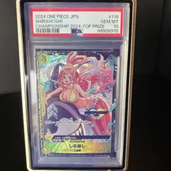 One Piece Card Shirahoshi Championship 2024 CS Promo PSA10 Rare Collectible - Image 1