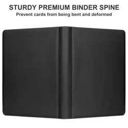 Card Binder 16 Pocket, GEAoffice PU Cover Trading Card binder for 1000+ Cards - Image 5