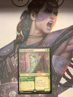 MTG Bramble Familiar // Fetch Quest Showcase 283 Wilds of Eldraine Magic - Image 1