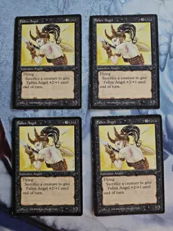 Fallen Angel x 4 - Legends - Magic the Gathering - MTG - Heavy Play - Image 1