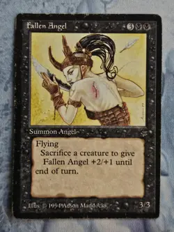 Fallen Angel x 4 - Legends - Magic the Gathering - MTG - Heavy Play - Image 2
