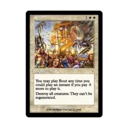 WOTC MtG Invasion Rout (R) (Foil) Fair - Image 1