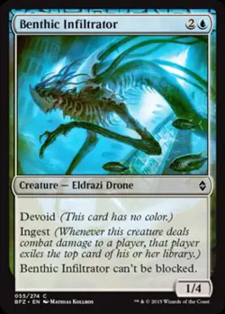 Benthic Infiltrator - Light Play MTG Battle for Zendikar - Image 1