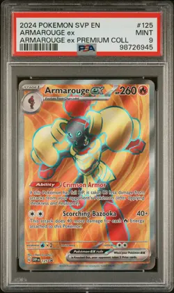 2024 POKEMON SVP EN-SV BLACK STAR PROMO #125 ARMAROUGE EX PSA 9 - Image 1