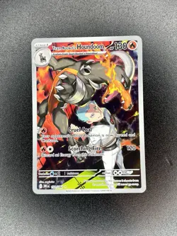 Team Rocket's Houndoom 191/182 Sv10: Destined Rivals Illustration Rare Pokemon - Image 1