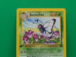 Pokemon Butterfree 33/64 1st Edition d error Misprint Jungle WOTC LP - Image 3