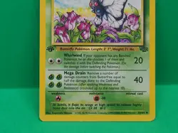 Pokemon Butterfree 33/64 1st Edition d error Misprint Jungle WOTC LP - Image 4