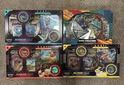 Pokemon TCG Flareon Jolteon Vaporeon VMAX Premium Collection + Eevee Evolutions - Image 1
