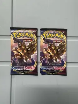 Pokemon Sword and Shield Base Set Booster Packs (12 Packs Total) - Image 2