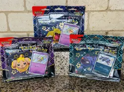 Pokemon Paldean Fates Tech Sticker Collection ART SET of 3 SEALED BUNDLE - Image 1
